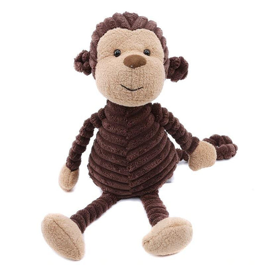Quilted Brown Monkey Plush