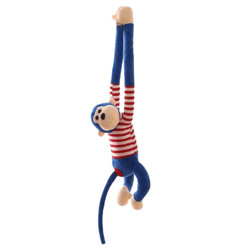 Blue Hanging Monkey Plush