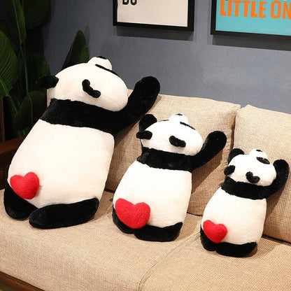 Peluche Panda Super Doux avec une queue en forme de coeur