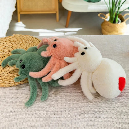 Realistic jumping spider plush toy