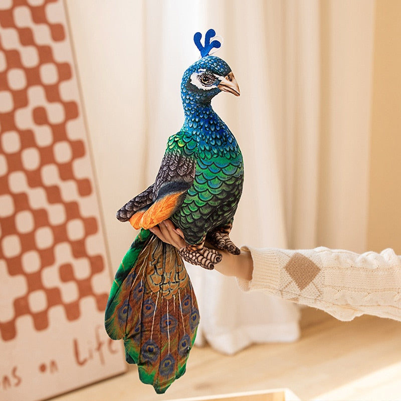 Realistic peacock soft toys