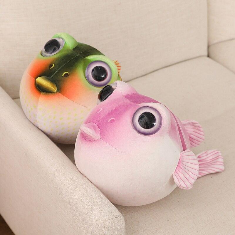 Poisson Fugu en peluche réaliste