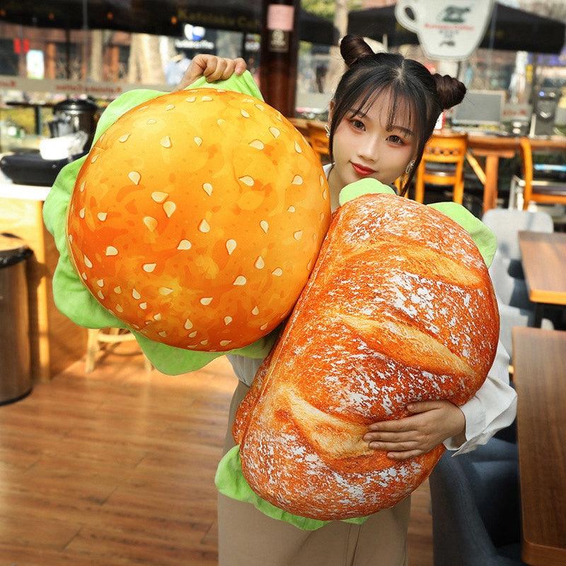 Sandwich and Hamburger plush toy for seat cushion