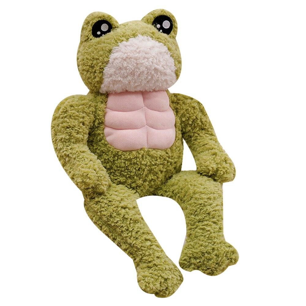 Muscular frog plush