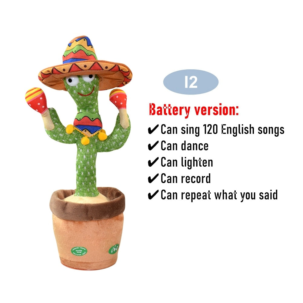Peluche Cactus Dansant Lumineux