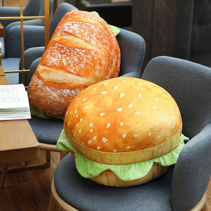 Sandwich and Hamburger plush toy for seat cushion