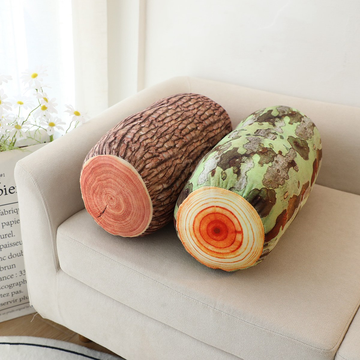 Creative Tree Log Plush Pillow