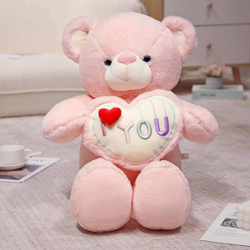 “I love you” teddy bear with a big heart