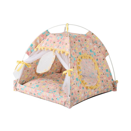 Adorable dog and cat bed tents