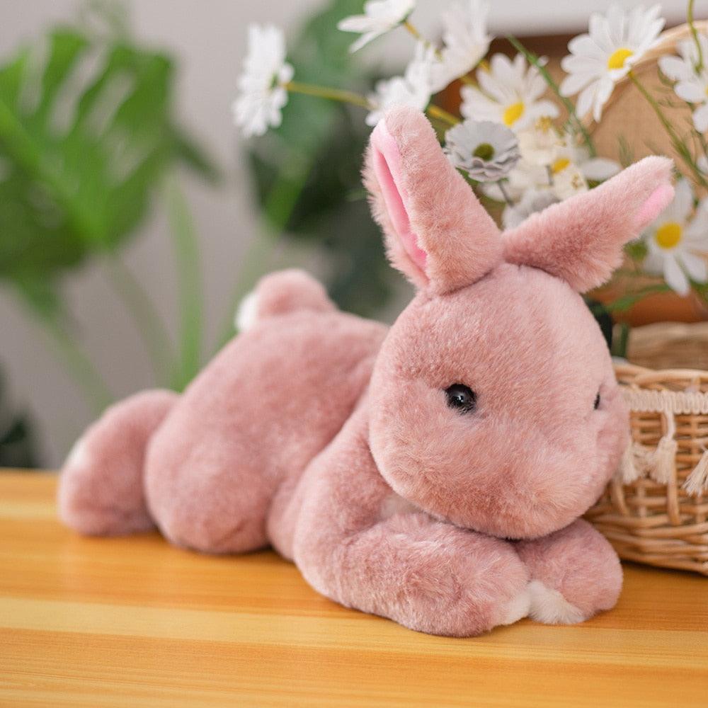 Peluche Lapin Fourrure Réaliste