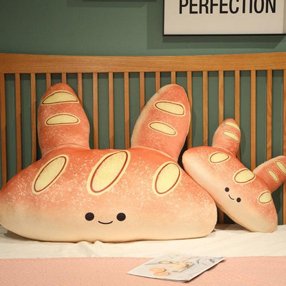 Rabbit Bread Shaped Plush Pillow