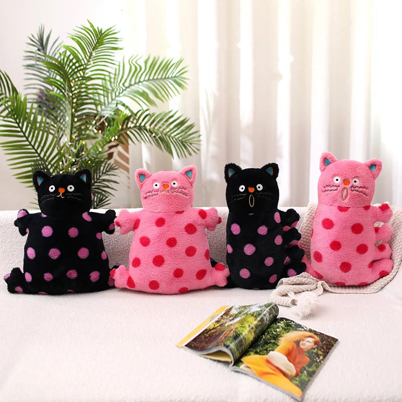 Peluche Polka Dot Kitty Cat