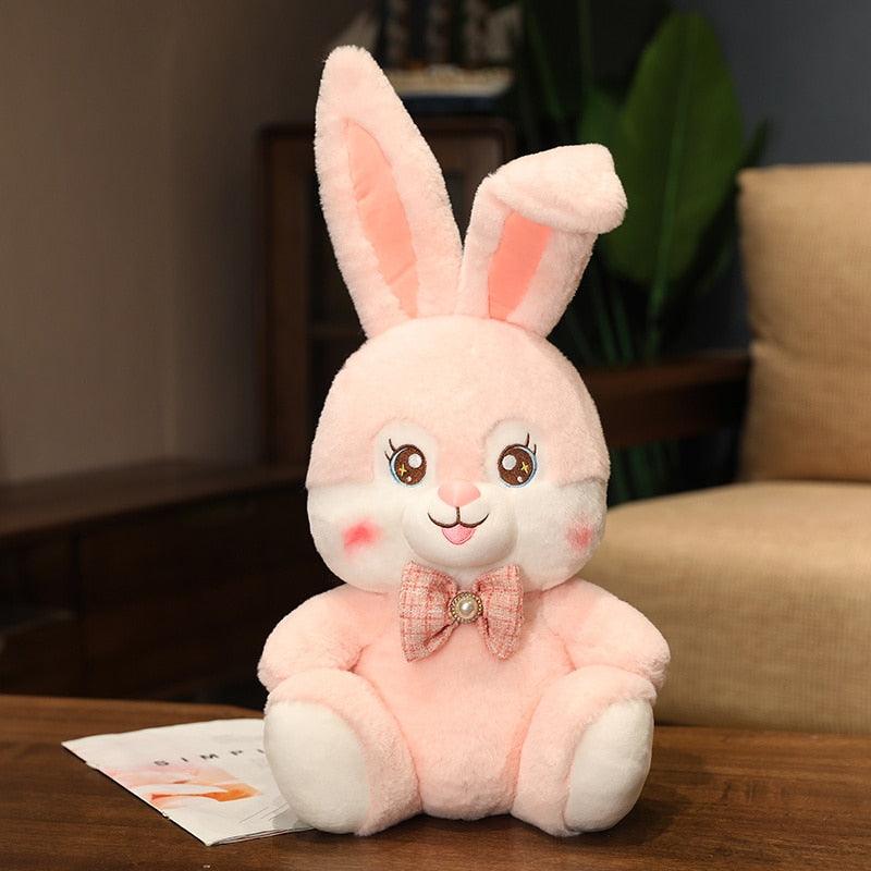 Peluches Kawaii Lapin Souriant Assis