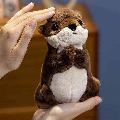 Adorable little otter-shaped soft toys