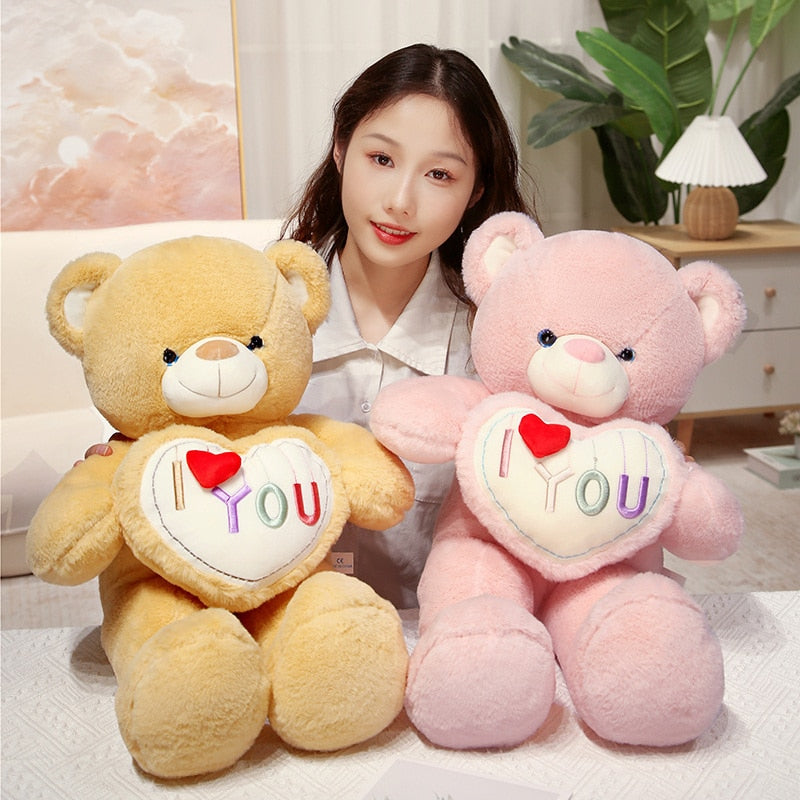 “I love you” teddy bear with a big heart