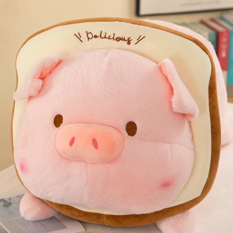 Kawaii Pig Toast Plush