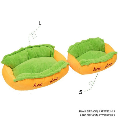 Hot dog shaped bed