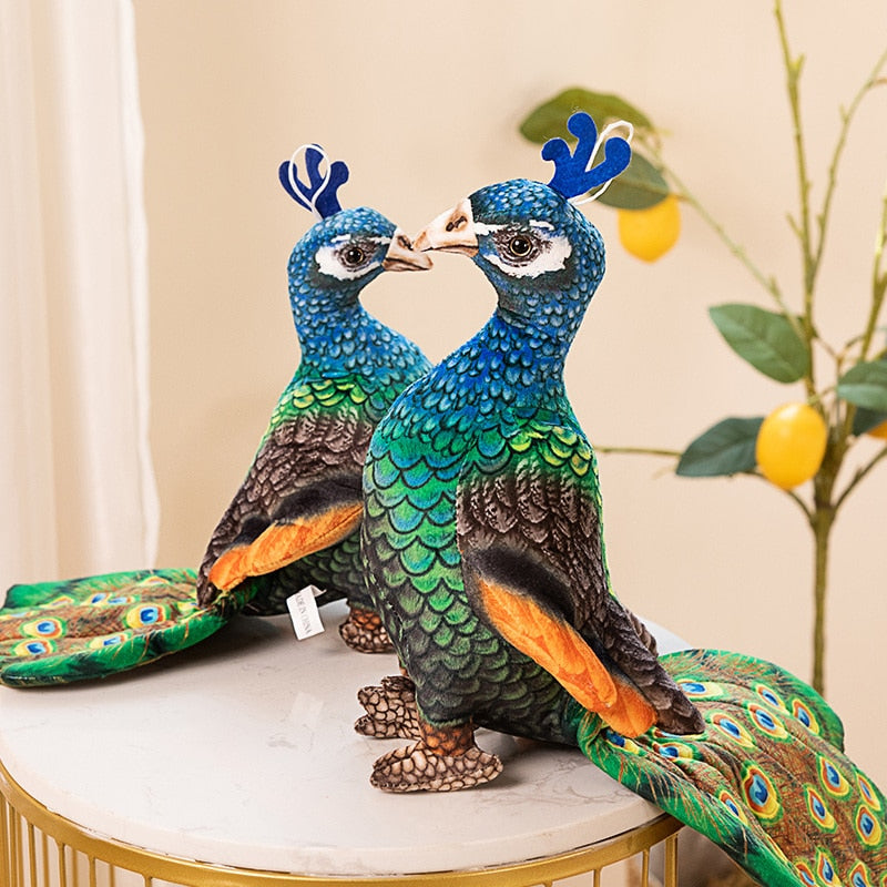 Realistic peacock soft toys