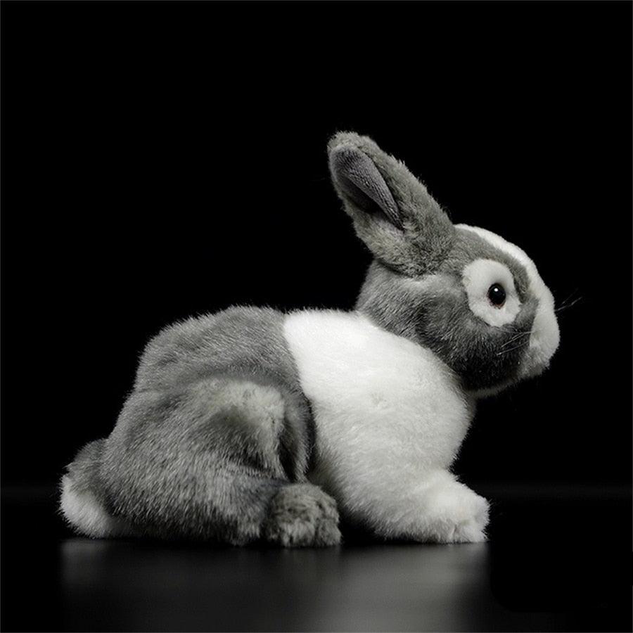 Realistic Dutch Rabbit Stuffed Animal