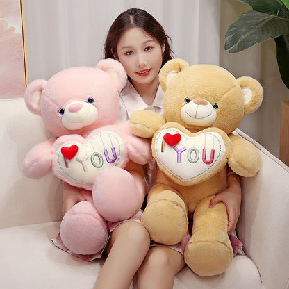 “I love you” teddy bear with a big heart