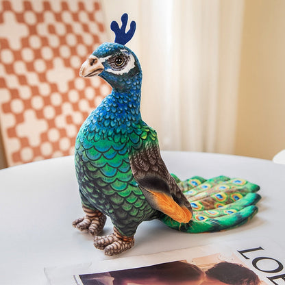 Realistic peacock soft toys