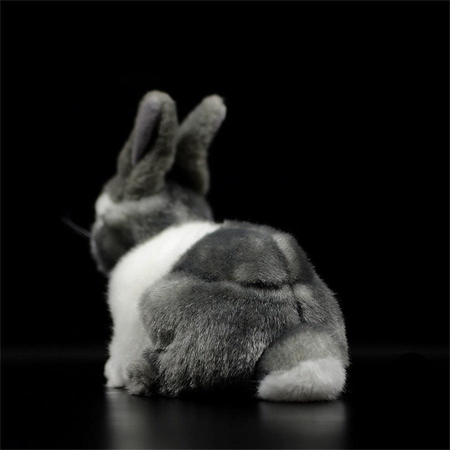 Realistic Dutch Rabbit Stuffed Animal