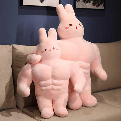 Funny Muscle Bunny Soft Toys