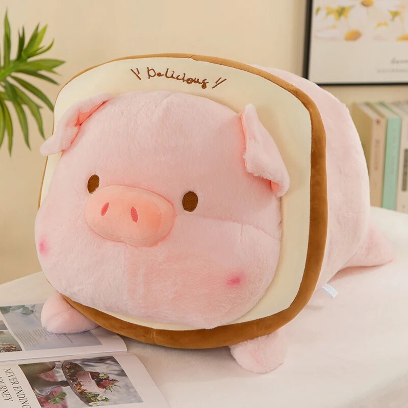 Kawaii Pig Toast Plush