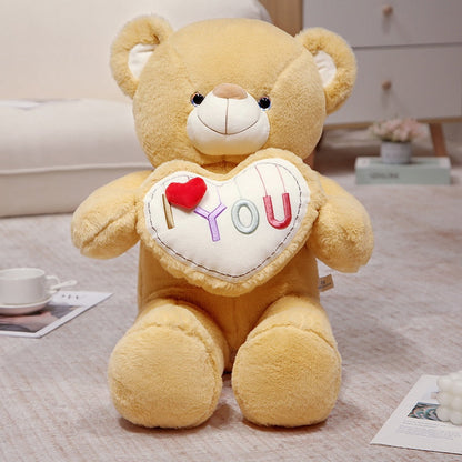 “I love you” teddy bear with a big heart