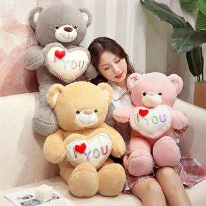 “I love you” teddy bear with a big heart