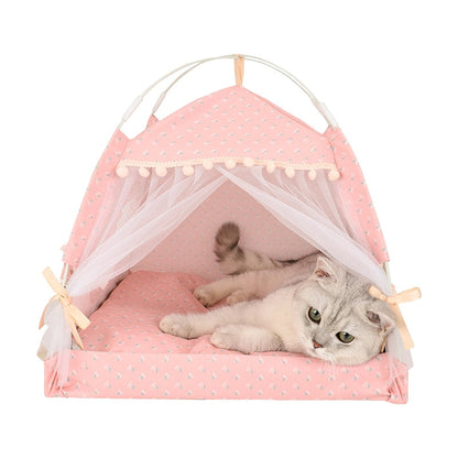 Adorable dog and cat bed tents