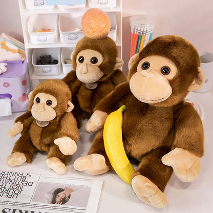 Mignonnes peluches de petit singe