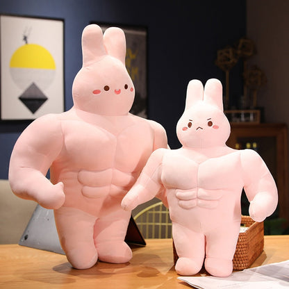 Funny Muscle Bunny Soft Toys