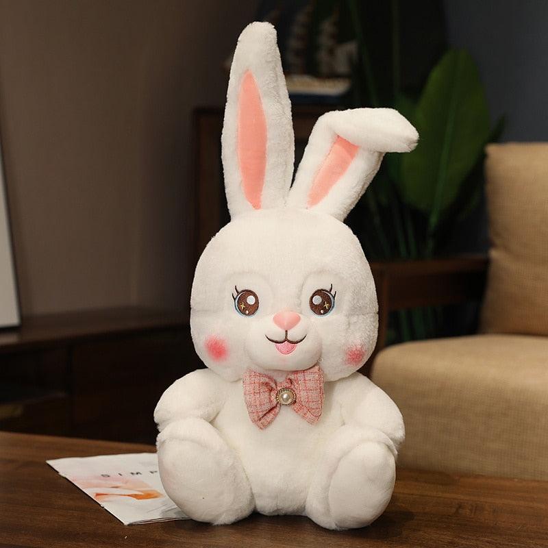 Peluches Kawaii Lapin Souriant Assis