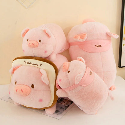 Kawaii Pig Toast Plush