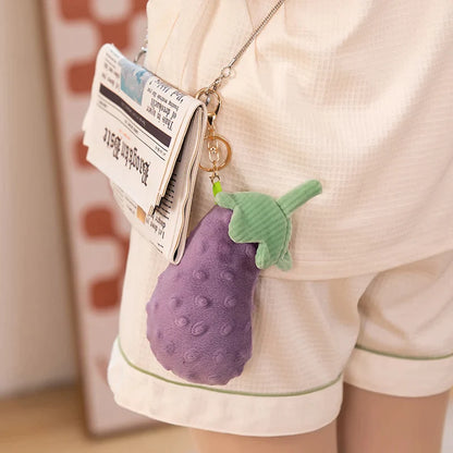 Kawaii giant eggplant plush toy