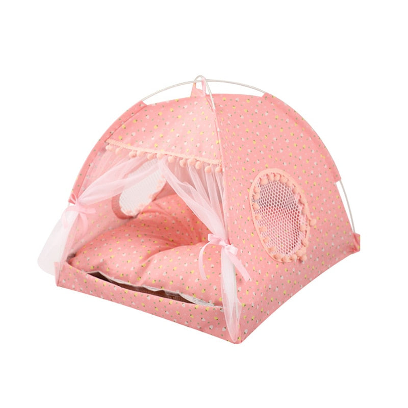 Adorable dog and cat bed tents