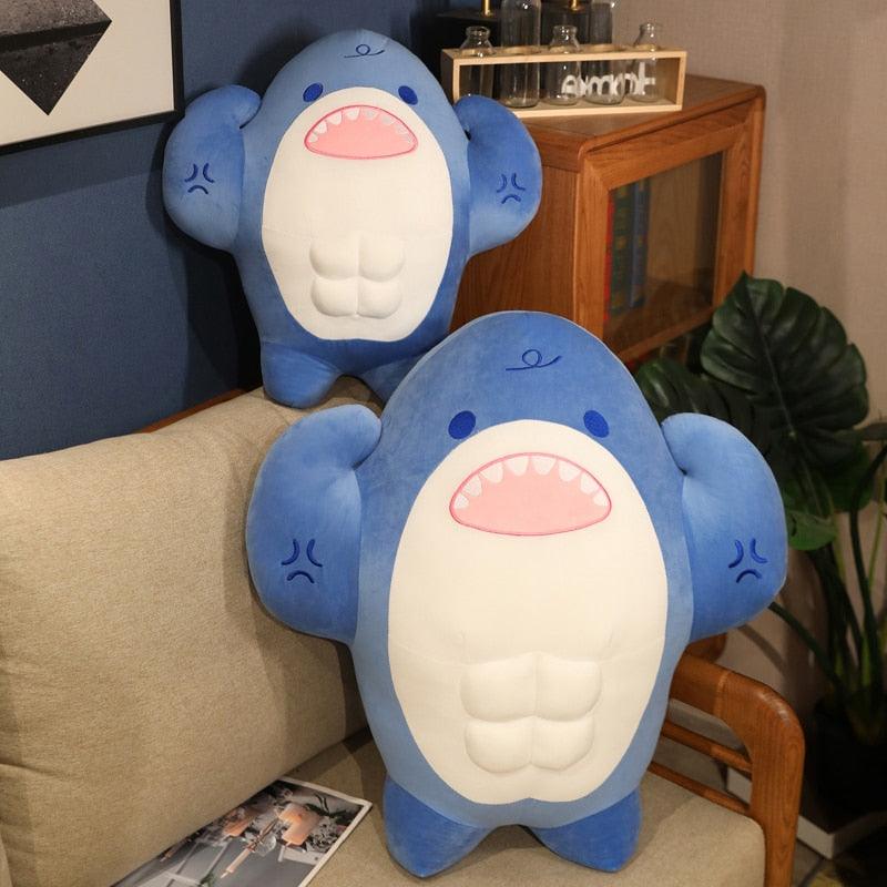 Peluche requin musclé