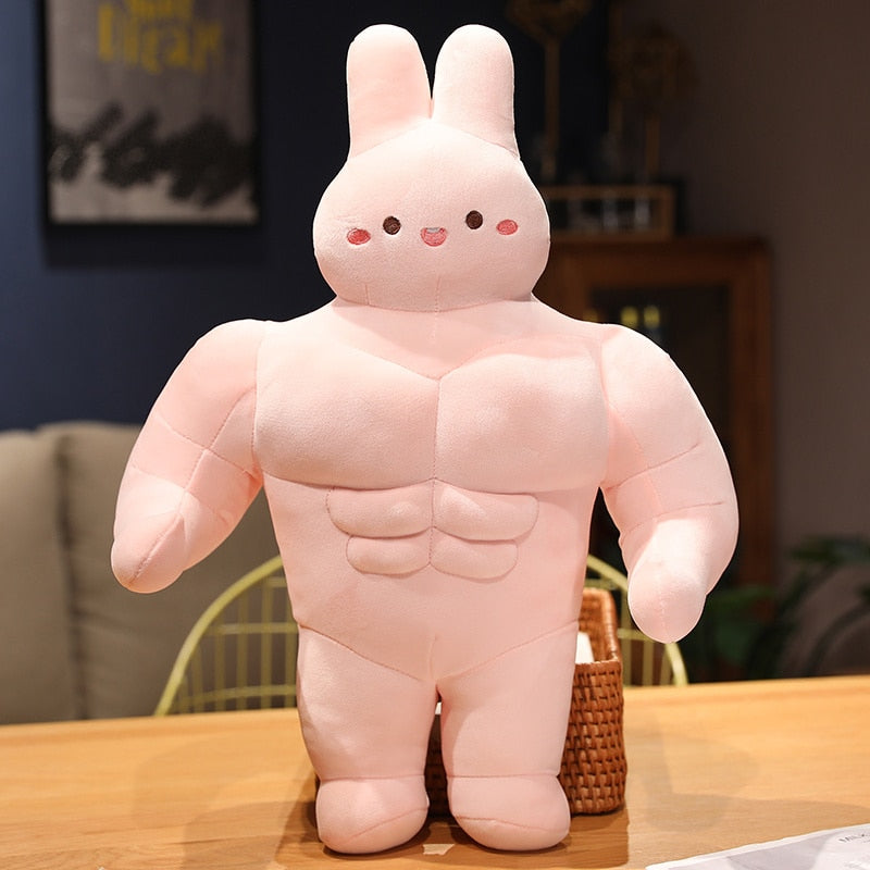 Funny Muscle Bunny Soft Toys