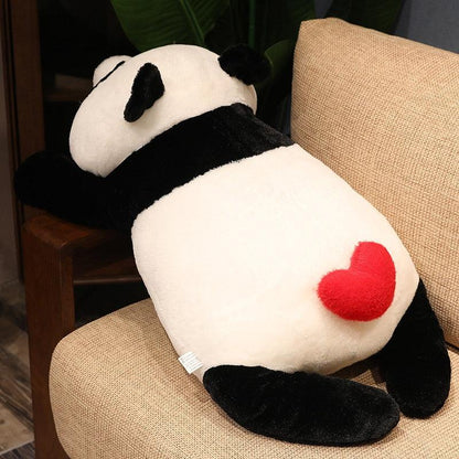 Super Soft Panda Plush with Heart Shaped Tail