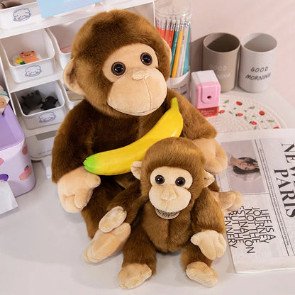 Mignonnes peluches de petit singe