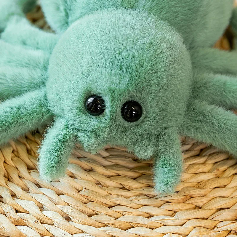 Realistic jumping spider plush toy