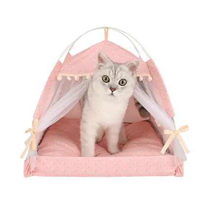 Adorable dog and cat bed tents