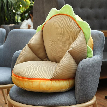 Sandwich and Hamburger plush toy for seat cushion