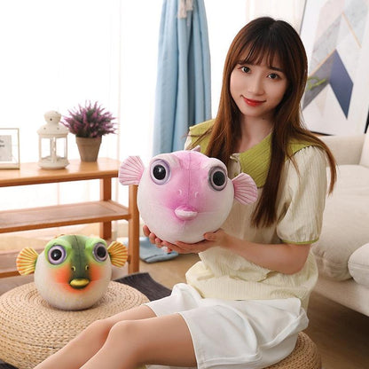 Realistic Plush Fugu Fish