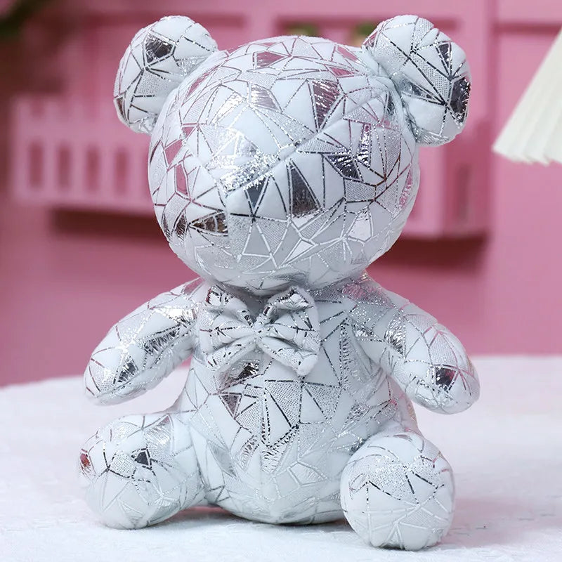 Plush Abstract Geometrical Shiny Bunny &amp; Teddy