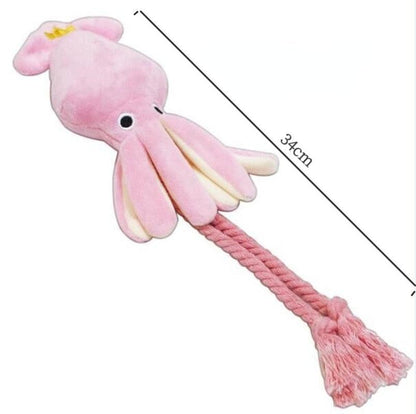 Squid dog toy