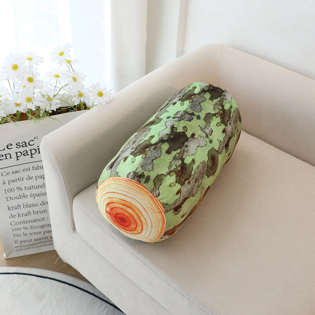 Creative Tree Log Plush Pillow