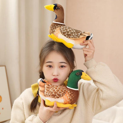 Realistic Adult Duck Plush Toy