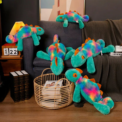Colorful chameleon soft toys